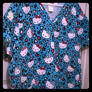 Super Cute Hello Kitty Scrub Top